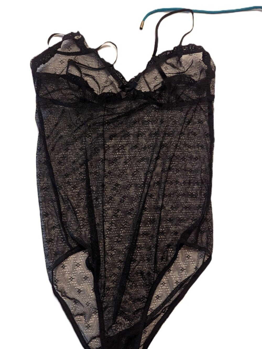 Mesh black lingerie bodysuit